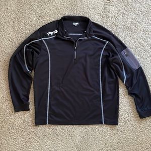 Ping Performance Quarter Zip. Long sleeve. Size large